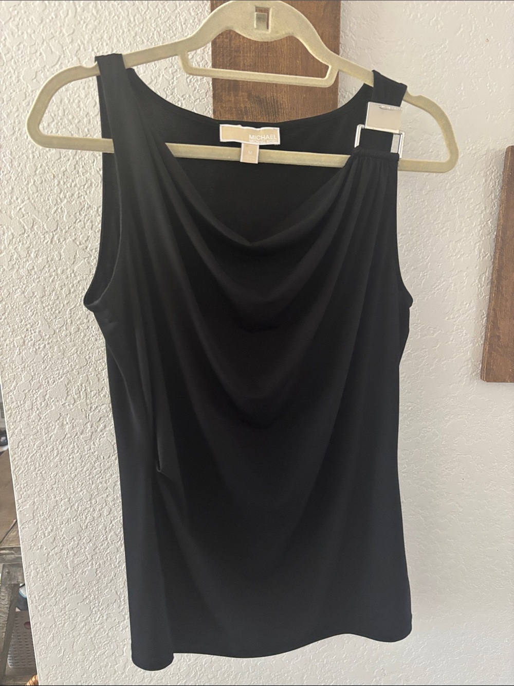 Michael Kors Black Cowl Neck Sleeveless Camisole